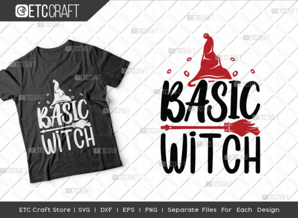 Basic Witch SVG Cut File for Embroidery Projects