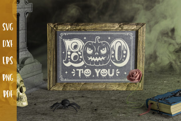 Boo to You SVG for Halloween Embroidery Projects
