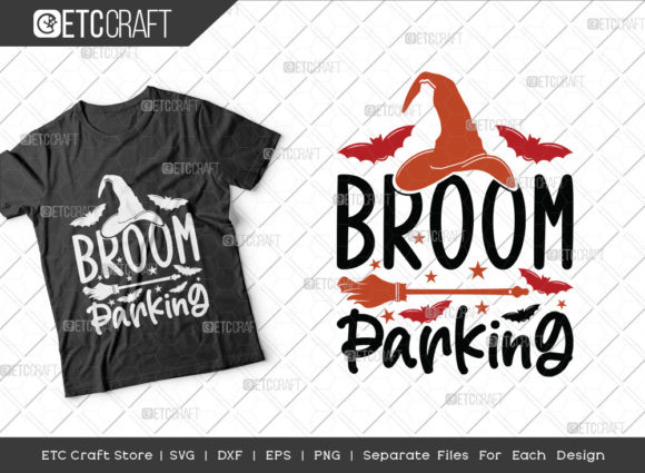 Broom Parking SVG Cut File for Crafts and Graphics
