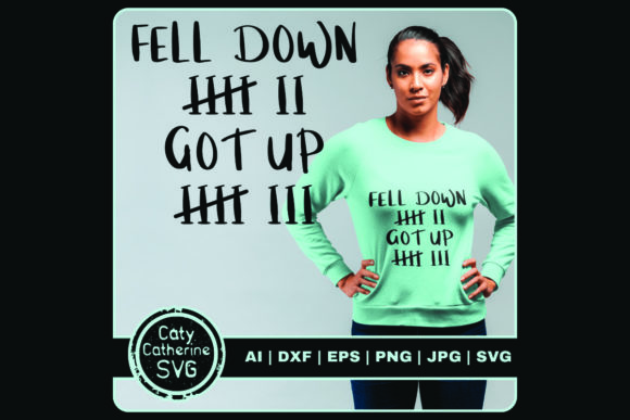 Fell Down 7 Got Up 8 Tally Chart Graphics for Crafts