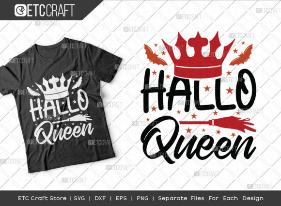 Halloqueen SVG Cut File Crown Svg for Crafts and Graphics