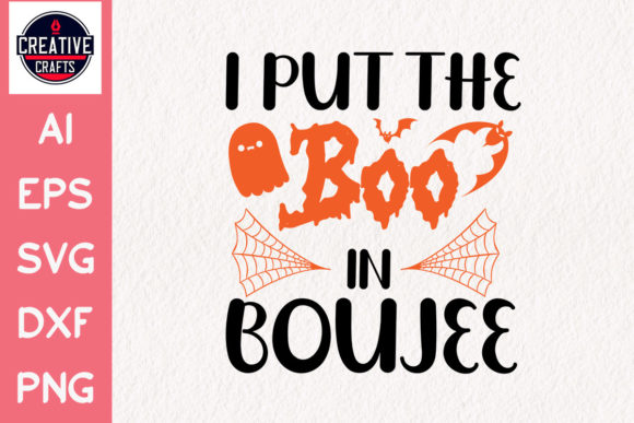 Halloween SVG Design Boo for Crafts and Graphics