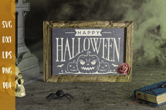 Happy Halloween SVG Halloween Sign SVG for Crafts and Graphics