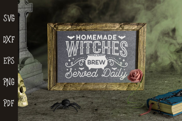 Homemade Witches Brew SVG for Crafts and Graphics