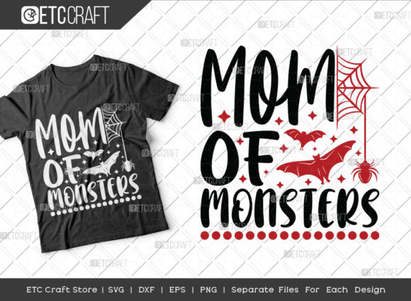 Mom of Monsters SVG Cut File for Crafts and Graphics