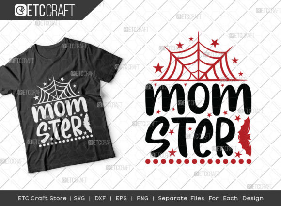Momster SVG Cut File for Halloween Crafts and Graphics