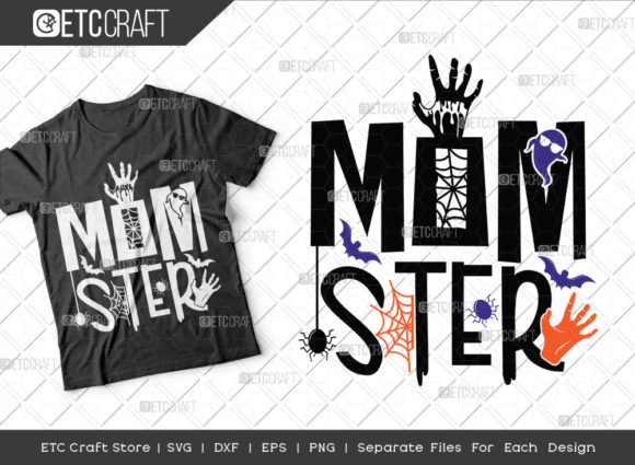 Momster SVG Cut File for Halloween Graphics and Crafts