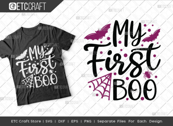 My First Boo SVG Cut File for Crafts and Graphics