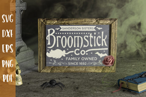 Sanderson Sisters Broomstick Co SVG for Crafts and Graphics