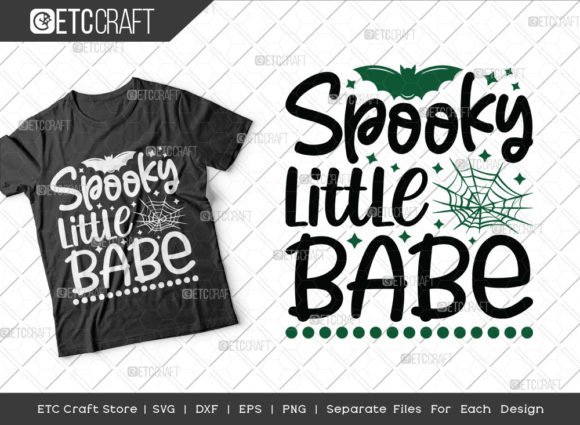 Spooky Little Babe SVG Cut File for Crafts and Graphics