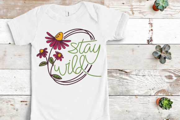 Stay Wild Flower SVG for Crafts and Graphics
