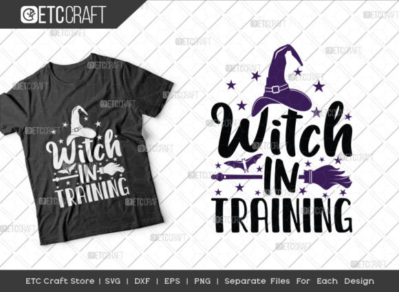 Witch in Training SVG Cut File for Crafts and Graphics
